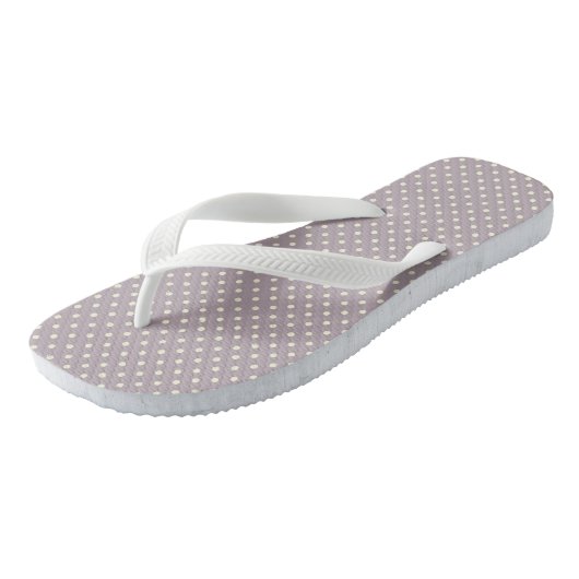 Cute classic pastel polka dots design teenslippers (Schuin)