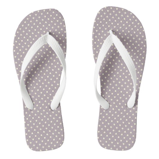Cute classic pastel polka dots design teenslippers (Voetbed)