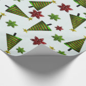 Cute Classic Santa Whimsey WRAPPING PAPER Cadeaupapier (Hoek)