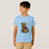 Cute Classic Teddy Bear Kunst Kids T-Shirt (Voorkant volledig)