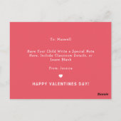 Cute Classroom 'Een beetje Bunny houdt van je' Val Briefkaart (Achterkant)