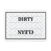 Cute Clean Dirty Farmhouse Kitchen Magneet (Horizontaal)