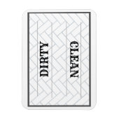 Cute Clean Dirty Farmhouse Kitchen Magneet (Verticaal)