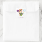 Cute Cleaning Cartoon Housekeeping Maid Service Vierkante Sticker (Tas)