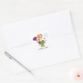 Cute Cleaning Cartoon Housekeeping Maid Service Vierkante Sticker (Envelop)