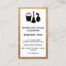 Cute Cleaning Supplies Faux Gold Glitter Cleaner