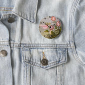 Cute Clock Style Kind Button - 'Tooth Fairy' (In situ)