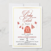 Cute Clothes Line Baby Its Cold Outside Shower Kaart (Voorkant)