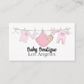 Cute Clothesline Baby Boutique Visitekaartje (Voorkant)