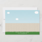 Cute Clothesline Baby Boy Modern Baby shower Kaart (Achterkant)