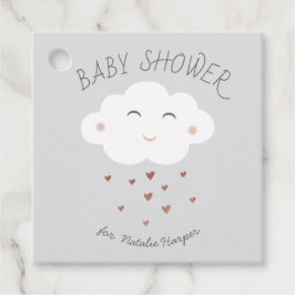 Cute Cloud baby shower Bedankjes Labels
