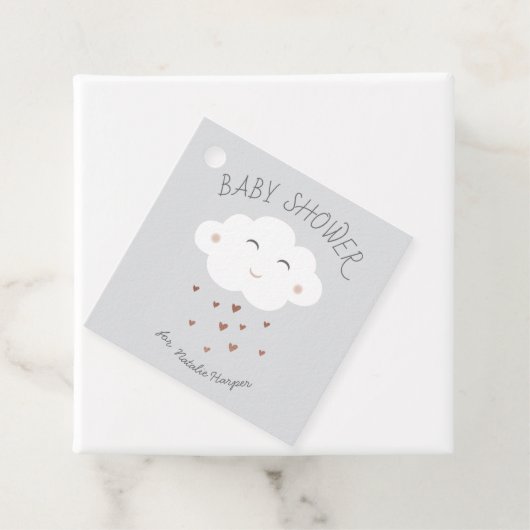 Cute Cloud baby shower Bedankjes Labels (In situ)