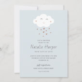 Cute Cloud Baby Shower-uitnodiging Kaart (Voorkant)
