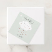 Cute cloud baby shower vertaling bedankjes labels (In situ)