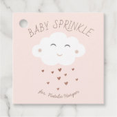 Cute cloud baby sprinkhaan bedankjes labels (Voorkant)