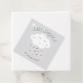 Cute cloud baby sprinkhaan bedankjes labels (In situ)