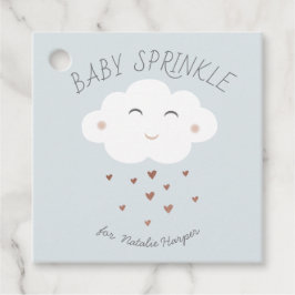 Cute cloud baby sprinkhaan bedankjes labels