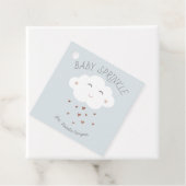 Cute cloud baby sprinkhaan bedankjes labels (In situ)