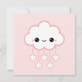 Cute Cloud Birthday Kaart (Voorkant)