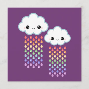 Cute Cloud Birthday Kaart