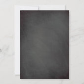 Cute Cloud & Confetti | ChalkboardBaby shower Kaart (Achterkant)