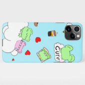 Cute cloud food frog phone case iPhone hoesje (Achterkant horizontaal)