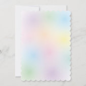 Cute Cloud Raindrops Gender Neutraal Baby shower Kaart (Achterkant)