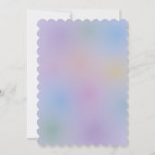 Cute Cloud Raindrops Gender Neutraal Baby shower Kaart (Achterkant)