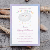 Cute Cloud Raindrops Gender Neutraal Baby shower Kaart