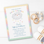 Cute Cloud Raindrops Gender Neutraal Baby shower Kaart