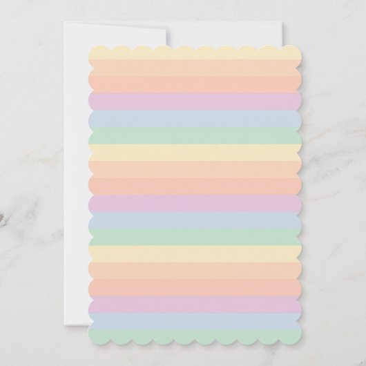 Cute Cloud Raindrops Gender Neutraal Baby shower Kaart (Achterkant)