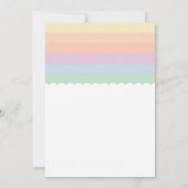 Cute Cloud Raindrops Gender Neutraal Baby shower Kaart (Achterkant)