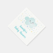 Cute Cloud Stars Blauwe Baby Sprinkle Servet (Hoek)