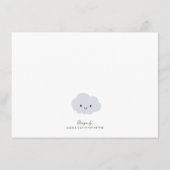 Cute Clouds Family Couples Baby shower Advice Kaar Advieskaart (Achterkant)