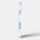 Cute Clouds Pattern Blue Roze Persoonlijke naam Case-Mate iPhone Case (Achterkant / Rechts)