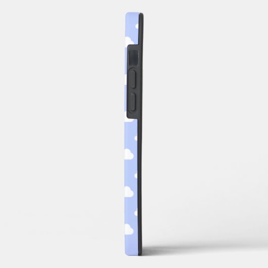 Cute Clouds White op blauw Case-Mate iPhone Case (Achterkant / Links)