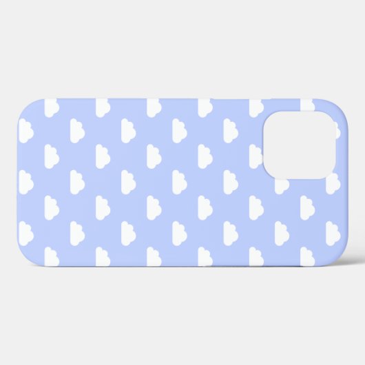 Cute Clouds White op blauw Case-Mate iPhone Case (Achterkant (horizontaal))