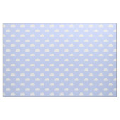 Cute Clouds White op blauw Stof (Fat Quarter)