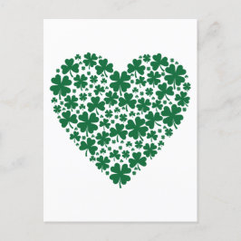 Cute Clover Shamrock Hearts St. Patrick's Day Gift Briefkaart