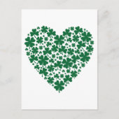 Cute Clover Shamrock Hearts St. Patrick's Day Gift Briefkaart (Voorkant)