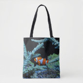 Cute Clown Fish in koraal Tote Bag (Voorkant)