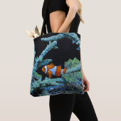 Cute Clown Fish in koraal Tote Bag (Dichtbij)