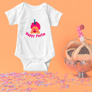 Cute Clown Happy Purim Romper