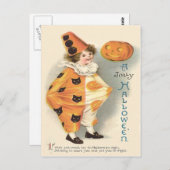 Cute Clown Jack O Lantern Pumpkin Briefkaart (Voorkant / Achterkant)