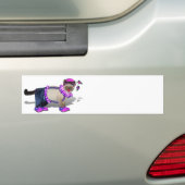 Cute Clown Kat Bumpersticker (Op auto)
