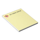 Cute clown notepad for funny jokes and notes notitieblok (Schuin)