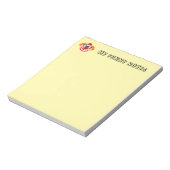 Cute clown notepad for funny jokes and notes notitieblok (Linkerzijde)