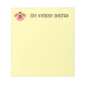 Cute clown notepad for funny jokes and notes notitieblok (Voorkant)