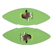 Cute Clydesdale draft horse cartoon illustration American Football (Panelen)