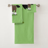 Cute Clydesdale draft horse cartoon illustration Bad Handdoek (Insitu)